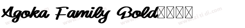 Agoka Family Bold字体转换